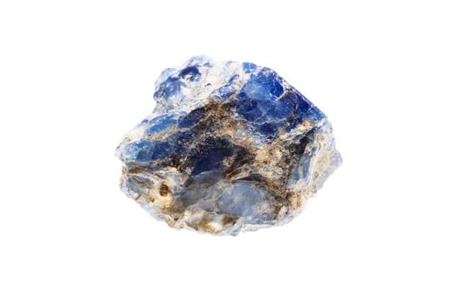 Benitoite crystal