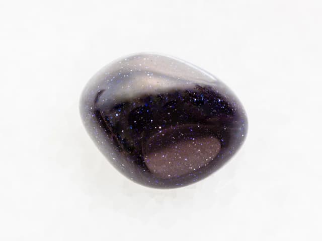 Blue Goldstone crystal