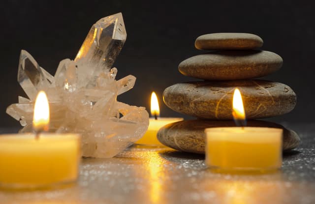 Candle Quartz crystal