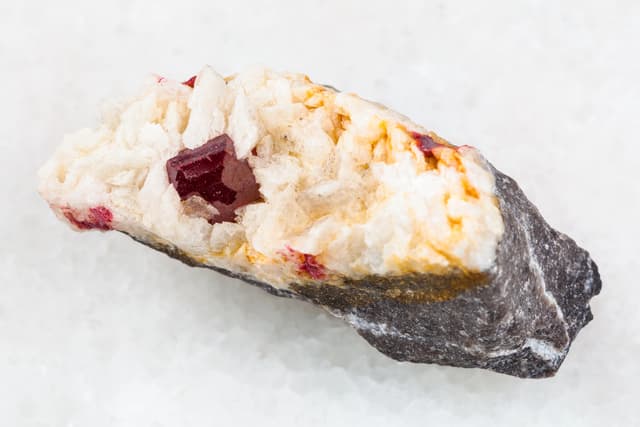 Cinnabar crystal