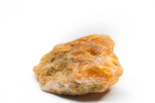 Orange Calcite crystal