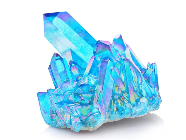 Aqua Aura Quartz crystal