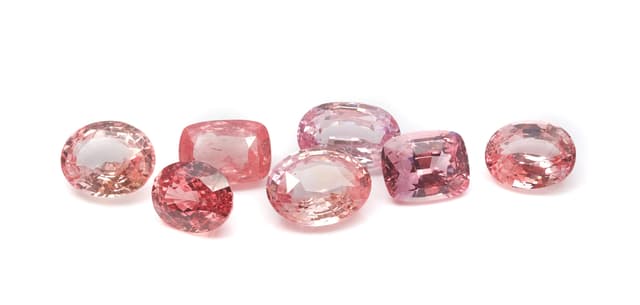 Padparadscha Sapphire crystal