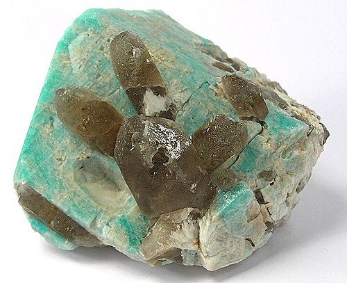 Amazonite Quartz crystal