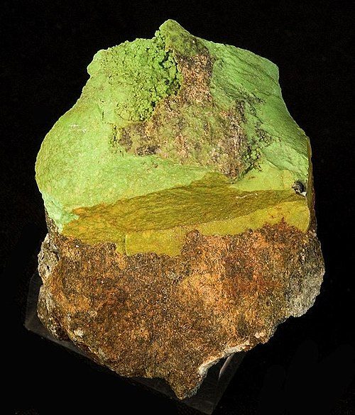 Gaspeite crystal