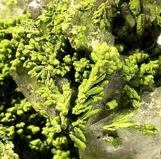 Mottramite crystal