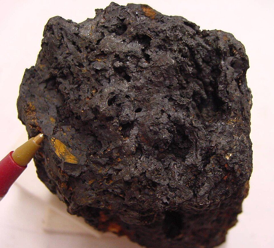Pyrolusite crystal