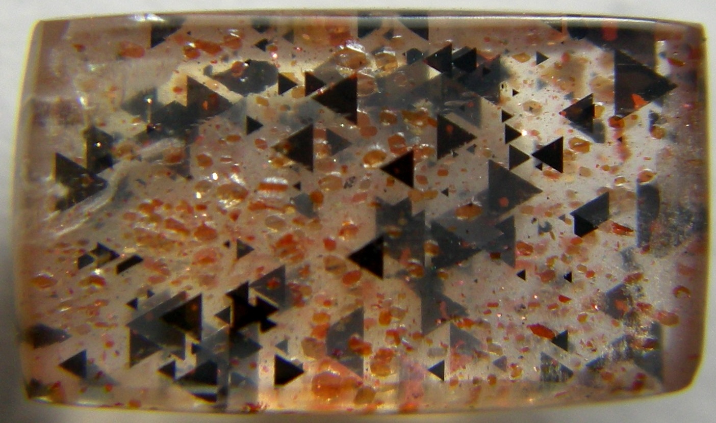 Rainbow Lattice Sunstone crystal