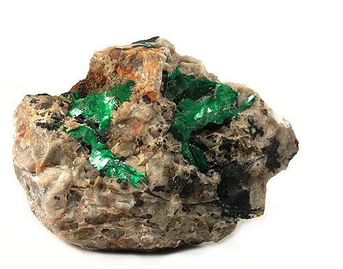 Torbernite 2 2 8 12H2O crystal