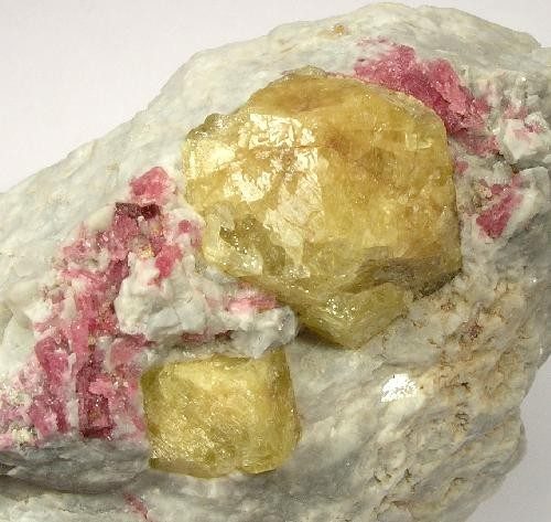 Yellow Tourmaline Tsilaisite crystal